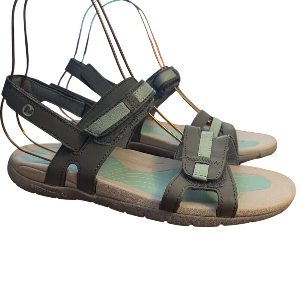 Merrell Sedona Blue Surf Sporty Ankle Strap Womens Sandals Hiking Shoes sz 10
